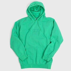 Shane Dawson Men's Embroidered Pig Logo Hoodie Sweatshirt in Grass Green